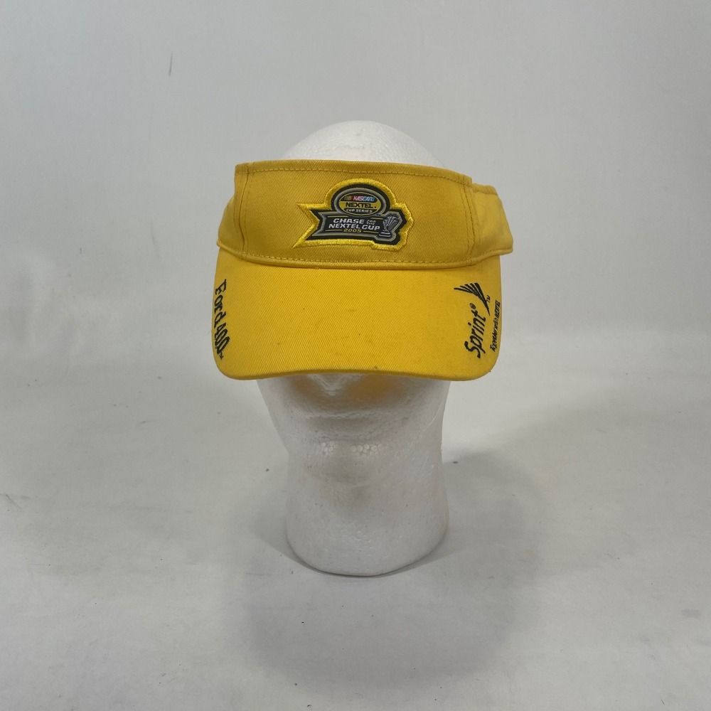 Mens NASCAR Nextel Cup Visor Yellow 2005 Ford 400‎ Homestead-Miami Speedway